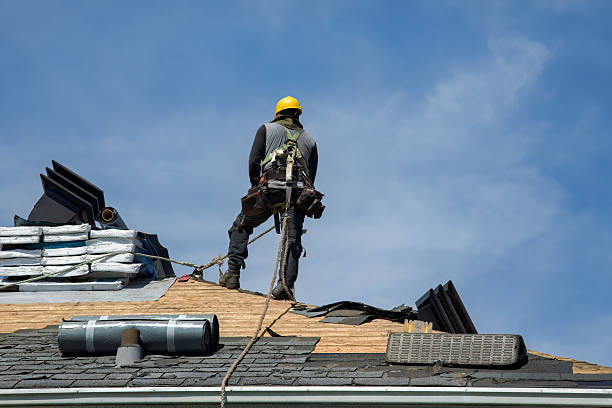 Professional Gutter Installation technician working in Exton, PA